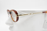 Oval little cay eye frame Brown tortoise and Gold, Ouverture made in Italy mod. OV10, New Old Stock
