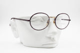 EGOS eyewear frame made in Italy, crazy violet dappled metallized color, Round women frame, New Old Stock 1980s