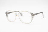 Rodenstock mod. Carola Little women frame glasses semitransparent gray, white pearl, glittered, New Old Stock 1970s