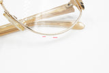 Karl Lagerfeld Paris 80s women frame glasses pale skin color & zebra pattern, New Old Stock 1980s