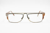 Mila Schön eyeglasses frame Modern Modernist, flat top aged effect, New Old Stock 1980s