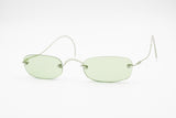Hipster Sunglasses Green lenses & frame little spectacles, FORNARINA mod. Peggy 85, Deadstock New