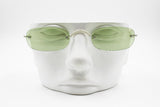 Hipster Sunglasses Green lenses & frame little spectacles, FORNARINA mod. Peggy 85, Deadstock New