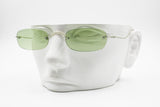 Hipster Sunglasses Green lenses & frame little spectacles, FORNARINA mod. Peggy 85, Deadstock New