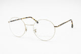 Robert La Roche round panto Golden & Light tortoise Frames eyeglasses, Round golden frame, New Old Stock 80s
