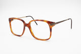 LOZZA mod. Regent big squared tortoise glasses frame, Wooden pattern arms, New Old Stock