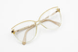Silhouette 1073/2 made in Austria Vintage NOS Eyeglass frame, Oval with sinuous eyebrows line, New Old Stock 1980s