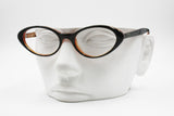 Byblos Black e Brown Cat eye glasses frame women , Made in Italy Vintage, New Old Stock 1990s