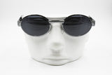 SEVENTH STREET By Safilo Oval Sunglasses, metal & acetate gunmetal tone Made in Italy, New Old Stock 1990s