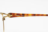Chagall by Visibilia LL 2041 designer modern eyeglass frame gold brown tortoise, uncommon design, New Old Stock