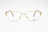 Chagall by Visibilia LL 2041 designer modern eyeglass frame gold brown tortoise, uncommon design, New Old Stock
