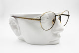 Aged Gold Effect oval classic eye frame eyewear, Vintage 1970s - 1980s men woman , New Old Stock