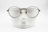 Aged Gold Effect oval classic eye frame eyewear, Vintage 1970s - 1980s men woman , New Old Stock