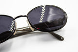 Les Copains sunglasses mod. LC 305 Size 53, Oval sunglasses darken gunmetal frame, New Old Stock 1990s
