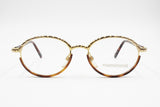 MIMMINA Round twisted rope & Tortoise eyewear frame, Made in Italy in 1980s, New Old Stock