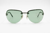 Byblos Vintage 90s Sunglasses mod. B 721-S green lenses, Bug eye oval lenses, Deadstock 1990s