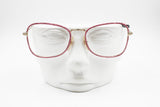 Filos Vintage women eyeglass fake pink iridescent snake skin, modern refined frame, New Old Stock 1970s