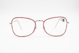 Filos Vintage women eyeglass fake pink iridescent snake skin, modern refined frame, New Old Stock 1970s