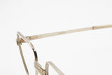 Desil 14K golden plated eyewear frame, finest Italian quality squared frame, New Old Stock 1970s