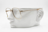Desil 14K golden plated eyewear frame, finest Italian quality squared frame, New Old Stock 1970s