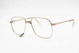Desil 14K golden plated eyewear frame, finest Italian quality squared frame, New Old Stock 1970s