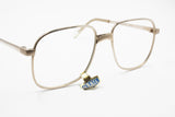Desil 14K golden plated eyewear frame, finest Italian quality squared frame, New Old Stock 1970s