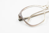 Vintage 60s FOVES mod. SUSY women frame glasses, Clear and striped grey changin acetate, New old Stock