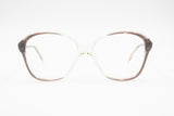 Vintage 60s FOVES mod. SUSY women frame glasses, Clear and striped grey changin acetate, New old Stock