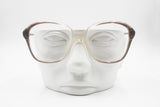 Vintage 60s FOVES mod. SUSY women frame glasses, Clear and striped grey changin acetate, New old Stock