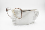 Vintage 60s FOVES mod. SUSY women frame glasses, Clear and striped grey changin acetate, New old Stock