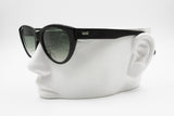Vintage Sunglasses LOOK Longarone Italy, black cat eye sunglasses composite acetate, New Old Stock 1990s