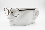 Genny 657 5287 Made in Italy Women eyeglass eyewear frame, Metallic bronze tone, New Old Stock 90s
