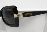 MIMMINA R320 Vintage black sunglasses women, Made in Italy, New Old Stock 1980s