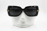 MIMMINA R320 Vintage black sunglasses women, Made in Italy, New Old Stock 1980s