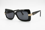 MIMMINA R320 Vintage black sunglasses women, Made in Italy, New Old Stock 1980s