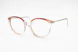 INDO women frame Spain Clear & Red cat eye frame, Vintage women 1980s, New Old Stock