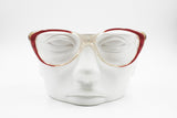 Red-Clear cat eye womens eyeglass frame, Desa mod. 291, little cat eye glasses, New Old Stock 1980s