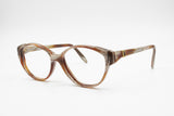 Yves Saint Laurent Paris YSL Vintage 70s frame cat eye women, Simil wooden effect acetate, New Old Stock