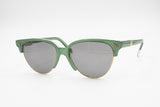 STING collection by AK Vintage Sunglasses green & golden braided, Round cat eye sunglasses, New Old Stock 1970s