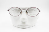 Violet Metallized Aged effect, Oval eyeglass frame full rimmed BIG APPLE made in Italy, New Old Stock 1990s