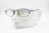 Help glasses made in Italy, crazy and modern funky design frame, oval rims, New Old Stock 1990s