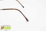 BROOKS BROTHERS Vintage slim sunglasses 90s oval rims, Bronze metallized frame, New Old Stock