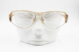 Karl Lagerfeld Paris 80s women frame glasses pale skin color & zebra pattern, New Old Stock 1980s