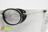 CALVIN KLEIN CK 1003 Vintage frame steampunk style, Silver & Black, Vintage 90s Preowned