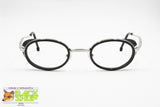 CALVIN KLEIN CK 1003 Vintage frame steampunk style, Silver & Black, Vintage 90s Preowned