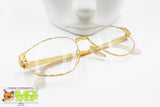 ZAGATO Rare eyeglass frame golden yellow with pop art rims, luxury women frame,  New Old Stock 80s