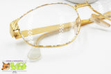 ZAGATO Rare eyeglass frame golden yellow with pop art rims, luxury women frame,  New Old Stock 80s