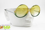 SAPHIRA Vintage 1970s sunglasses green & yellow, reverse frame glam glamour, New Old Stock