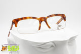 LINEA mod. Clint Tortoise women half rimmed frame eyeglasses, cat eye square little, New Old Stock