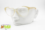 LANCETTI Vintage rare 1970s eyeglass frame women, Semtransparent & Cream pearl, New Old Stock